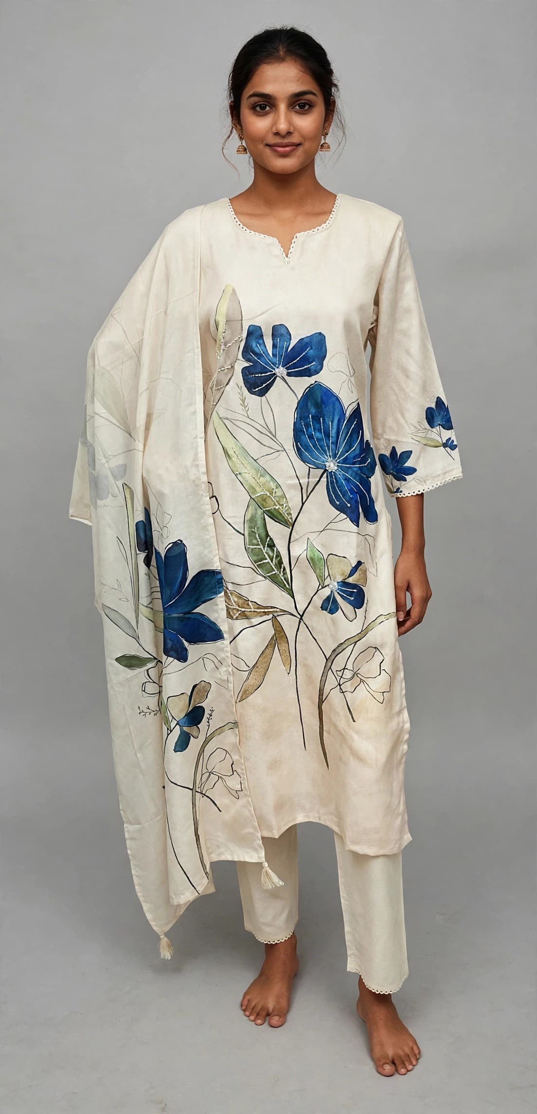 DES-17535 Blue Suit Set — Full Silhouette