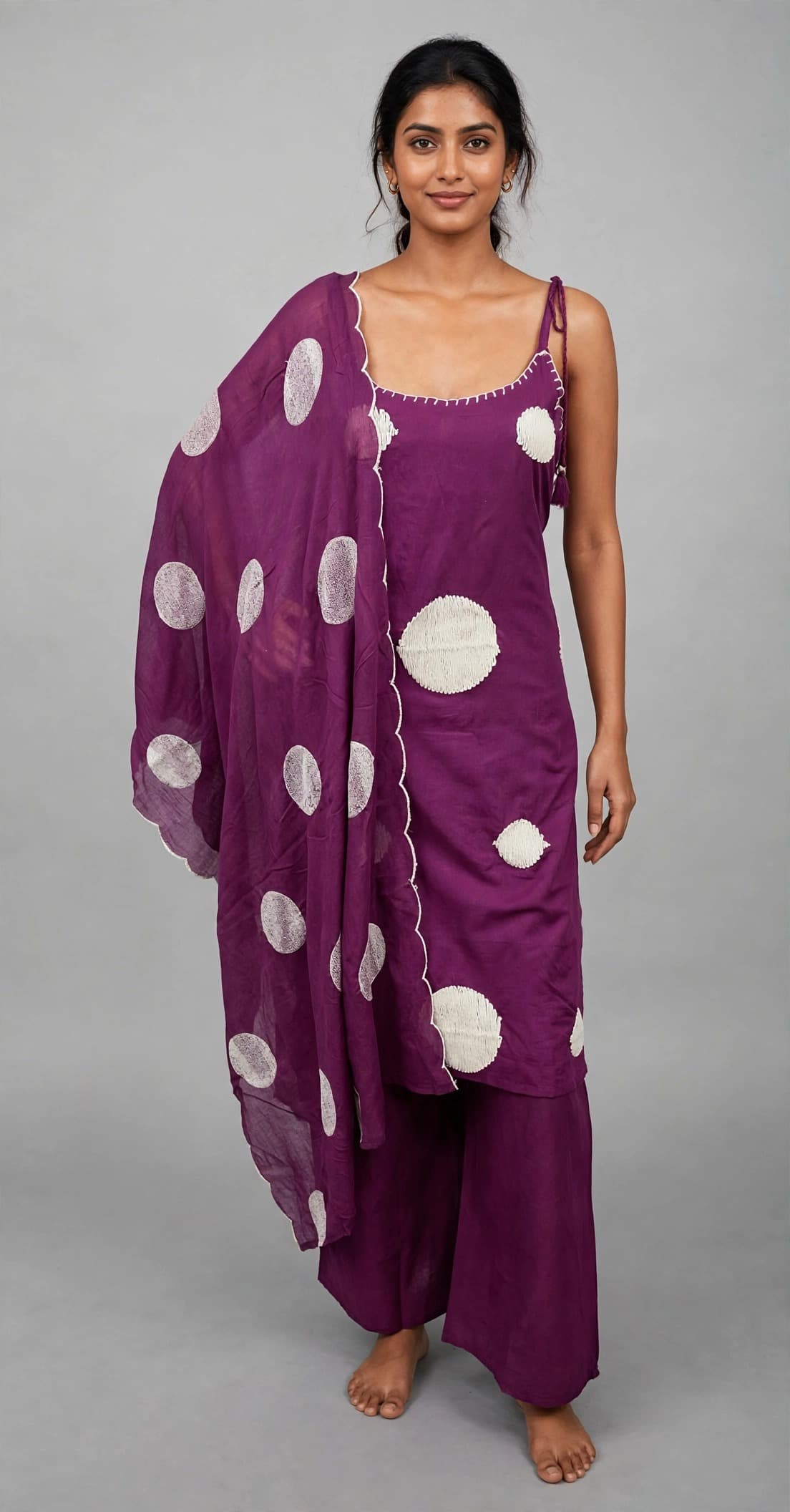 DES-17686 Royal Plum Purple Suit Set — Full Silhouette
